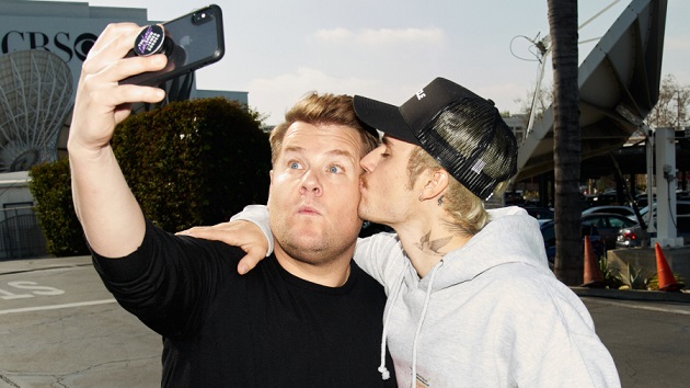 Justin Bieber and James Corden wrestle and talk fighting Tom Cruise on “Carpool Karaoke”