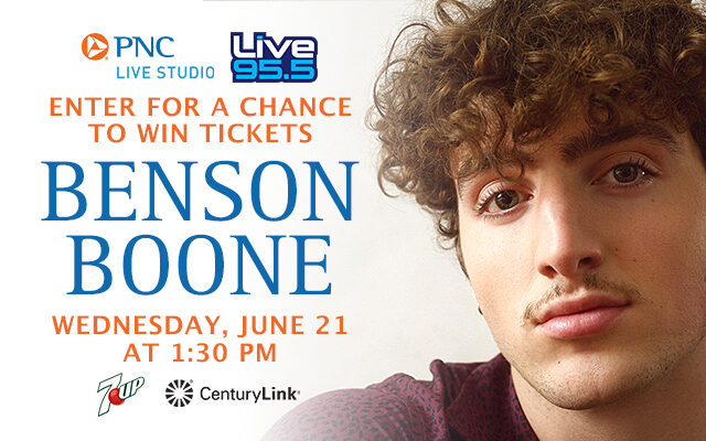 Benson Boone in the PNC Live Studio June 21 at 1:30 PM